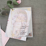 Foiled Baptism Invitation with Photo - XOXOKristen
