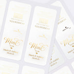 Foiled Calligraphy Mint to be Stickers - XOXOKristen