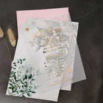 Foiled Greenery Calendar Save the Date - XOXOKristen
