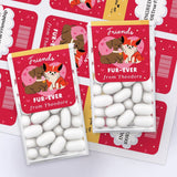 Friends Fur - ever Kids Valentine's Day Stickers for Tic Tacs - XOXOKristen