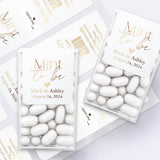 Gold Foiled Mint to be Wedding Favors with Calligraphy - XOXOKristen