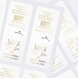 Gold Foiled Mint to be Wedding Favors with Calligraphy - XOXOKristen