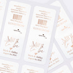 Gold Foiled Mint to be Wedding Favors with Calligraphy - XOXOKristen