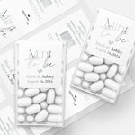 Gold Foiled Mint to be Wedding Favors with Calligraphy - XOXOKristen