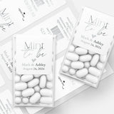 Gold Foiled Mint to be Wedding Favors with Calligraphy - XOXOKristen