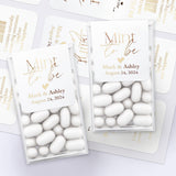 Gold Foiled Mint to be Wedding Favors with Calligraphy - XOXOKristen