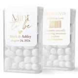 Gold Foiled Mint to be Wedding Favors with Calligraphy - XOXOKristen