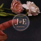 Gold Foiled Wedding Stickers for Favors - XOXOKristen