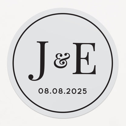 Gold Foiled Wedding Stickers for Favors - XOXOKristen