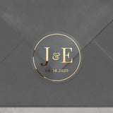 Gold Foiled Wedding Stickers for Favors - XOXOKristen