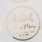 Gold Stickers for Baptism Favors and Gifts - XOXOKristen