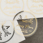 Gold Stickers for Baptism Favors and Gifts - XOXOKristen