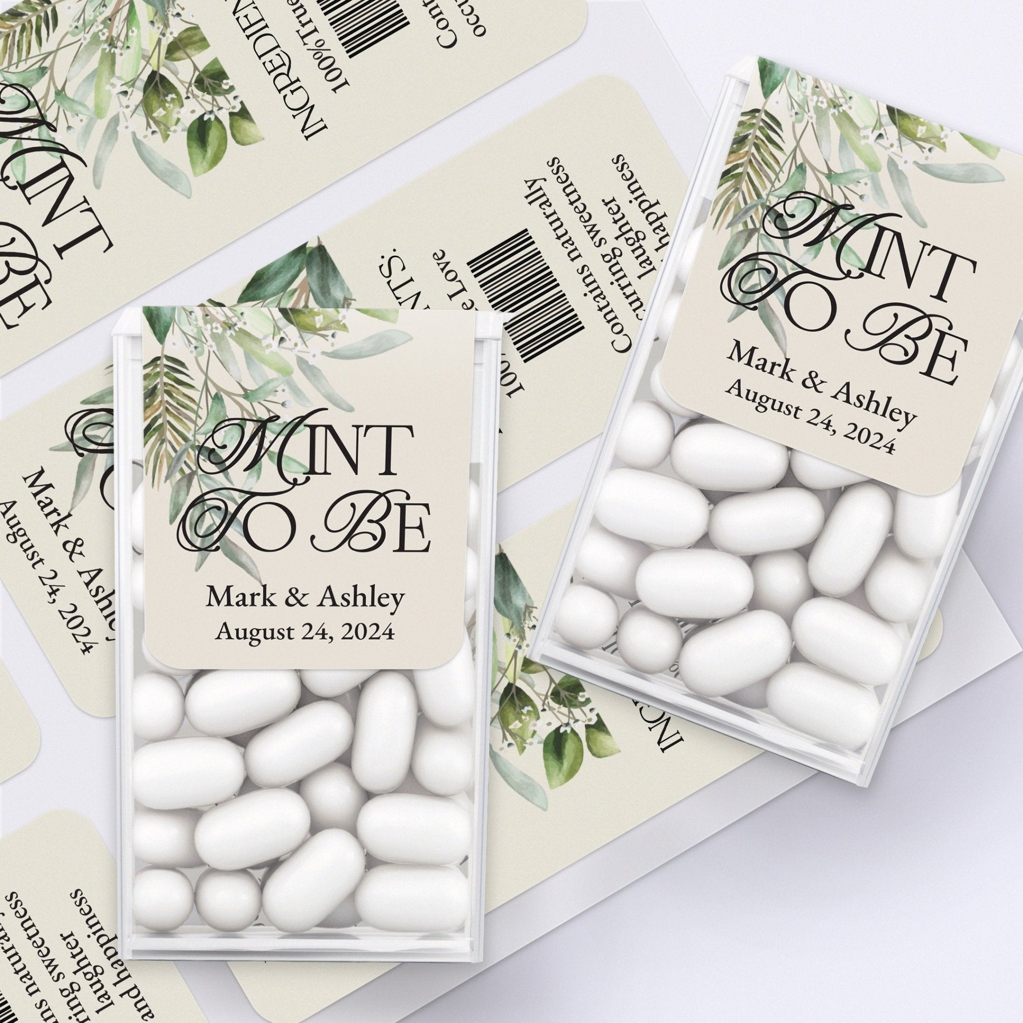 Green Fairy Tale Mint to Be Wedding Favor Stickers - XOXOKristen