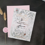 Greenery Vellum Save the Date with Calendar - XOXOKristen