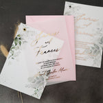 Greenery Vellum Wedding Invitations - XOXOKristen