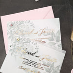 Greenery Vellum Wedding Invitations - XOXOKristen
