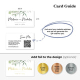 Greenery Wedding Website Cards with QR Code - XOXOKristen