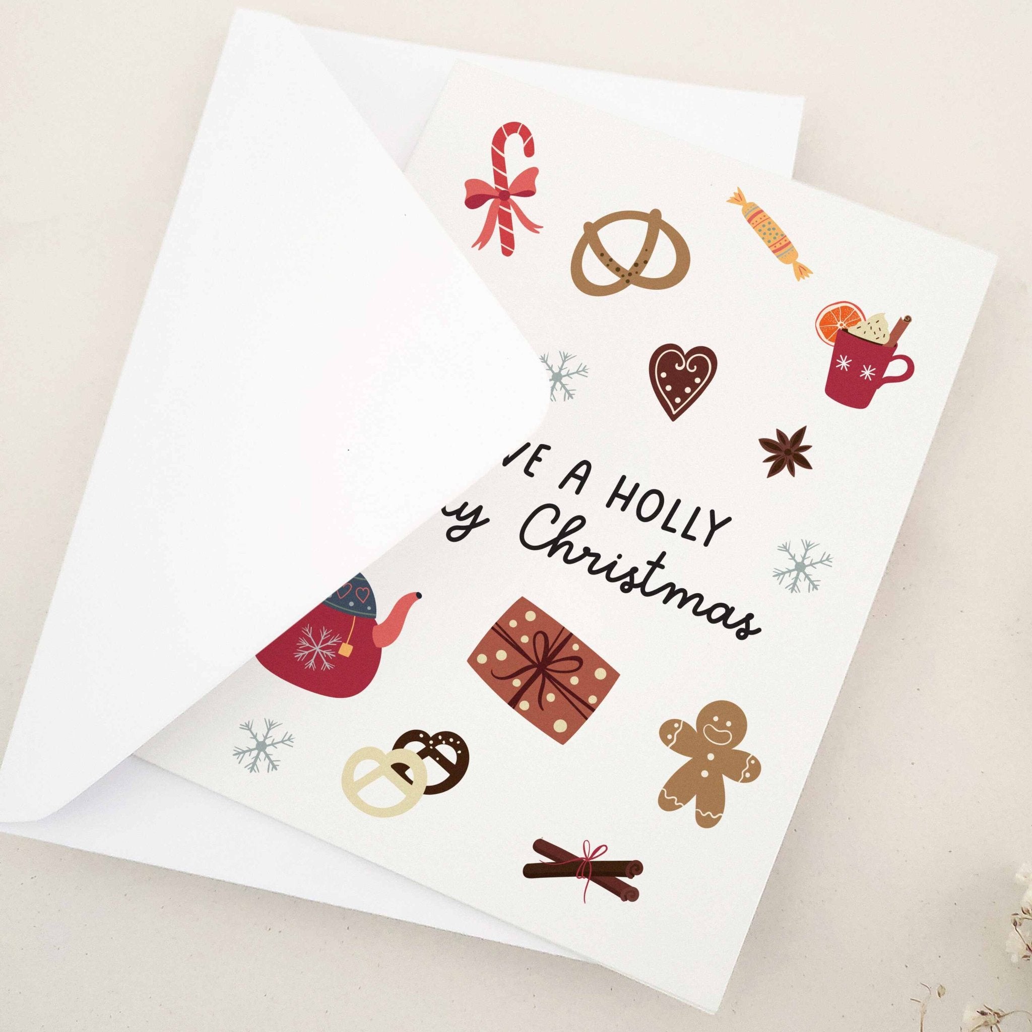 Have a Holly Jolly Christmas Card - XOXOKristen