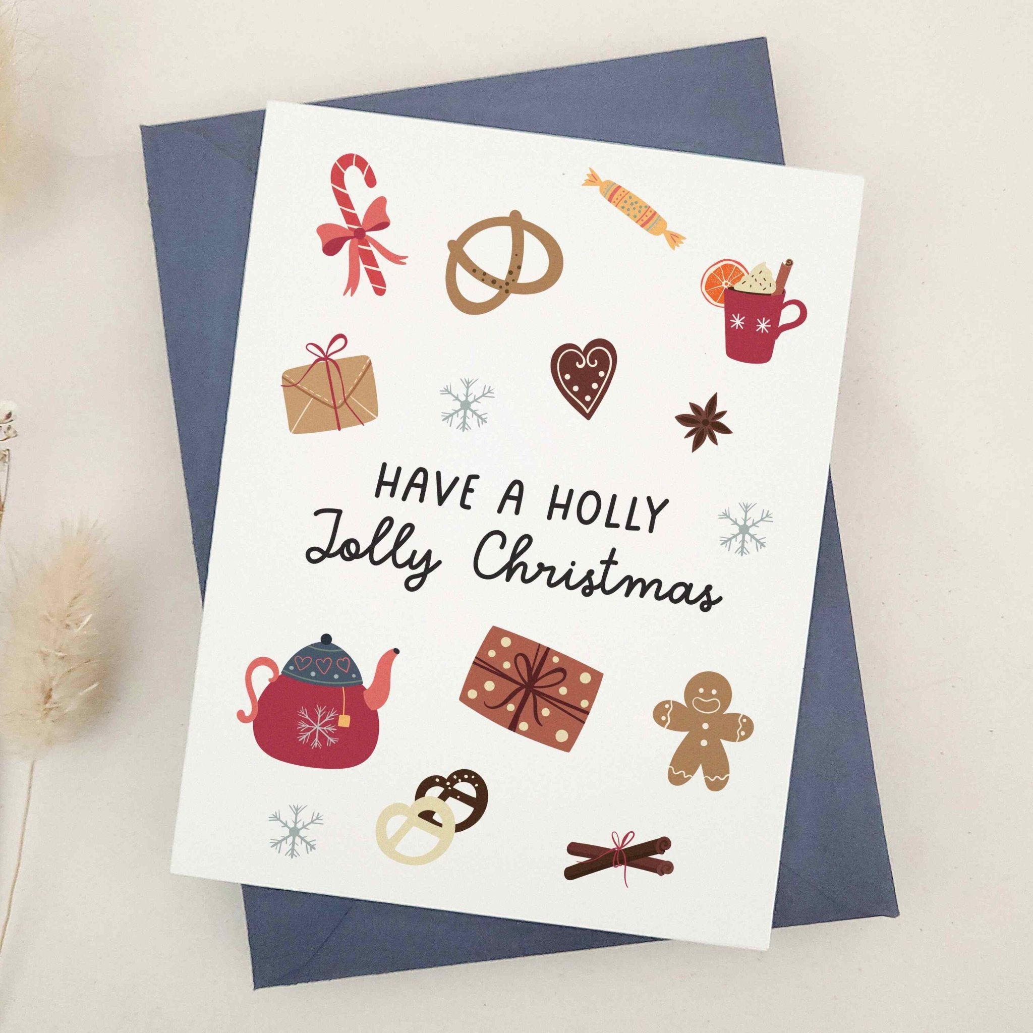 Have a Holly Jolly Christmas Card - XOXOKristen