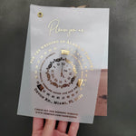 Luxurious Vellum Wedding Invitation with Calendar Design - XOXOKristen