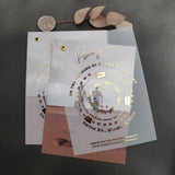 Luxurious Vellum Wedding Invitation with Calendar Design - XOXOKristen