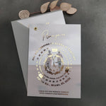 Luxurious Vellum Wedding Invitation with Calendar Design - XOXOKristen