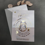 Luxurious Vellum Wedding Invitation with Calendar Design - XOXOKristen