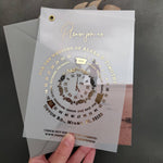 Luxurious Vellum Wedding Invitation with Calendar Design - XOXOKristen