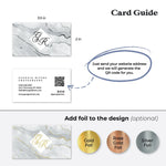 Marble QR Code Business Card - XOXOKristen