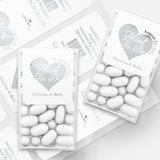 Mint to Be Tic Tac Stickers for Wedding Favors with Gold Foiled Heart - XOXOKristen