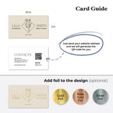 Modern Floral Business Card with QR Code - XOXOKristen