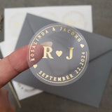 Monogram Wedding Favor Stickers - XOXOKristen