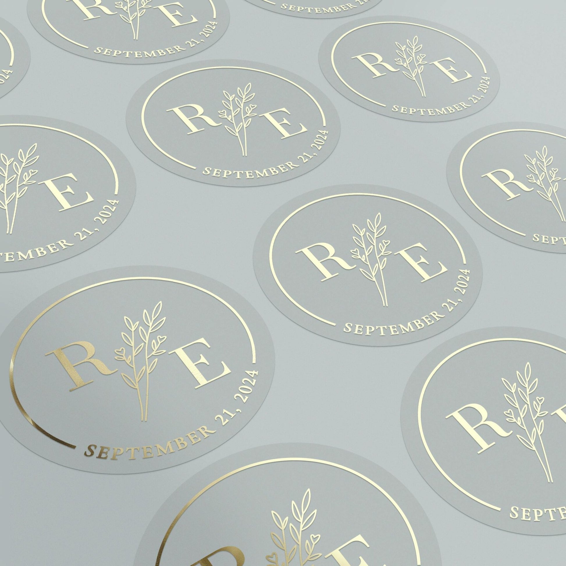 Monograms and Floral Branch Envelope Seals - XOXOKristen
