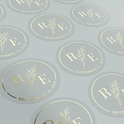 Monograms and Floral Branch Envelope Seals - XOXOKristen