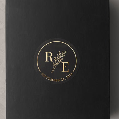Monograms and Floral Branch Envelope Seals - XOXOKristen