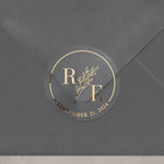 Monograms and Floral Branch Envelope Seals - XOXOKristen