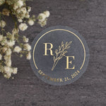 Monograms and Floral Branch Envelope Seals - XOXOKristen