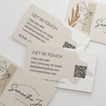 Nude Business Cards with QR Code - XOXOKristen