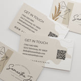 Nude Business Cards with QR Code - XOXOKristen