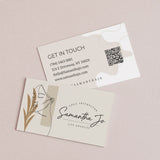 Nude Business Cards with QR Code - XOXOKristen
