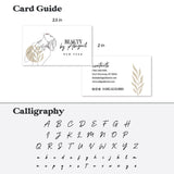 Nude Florals Business Cards - XOXOKristen