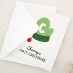 Personalised 1st Christmas Card For Baby - XOXOKristen