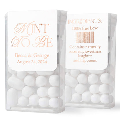 Personalized Gold Foiled Wedding Favors Labels for Freshmints - XOXOKristen