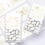 Personalized Gold Foiled Wedding Favors Labels for Freshmints - XOXOKristen