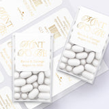 Personalized Gold Foiled Wedding Favors Labels for Freshmints - XOXOKristen