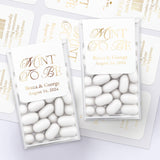 Personalized Gold Foiled Wedding Favors Labels for Freshmints - XOXOKristen