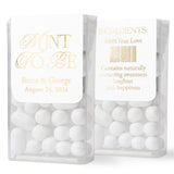 Personalized Gold Foiled Wedding Favors Labels for Freshmints - XOXOKristen