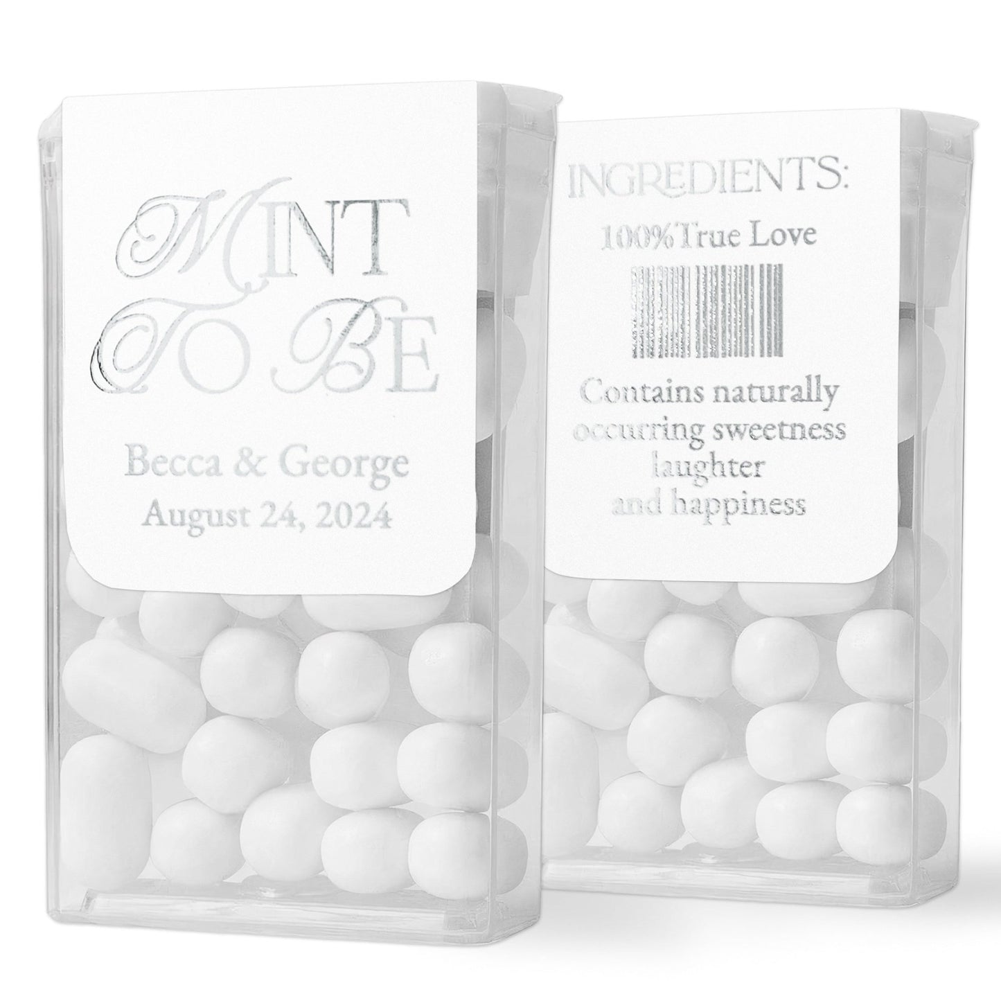 Personalized Gold Foiled Wedding Favors Labels for Freshmints - XOXOKristen