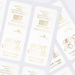 Personalized Gold Foiled Wedding Favors Labels for Freshmints - XOXOKristen
