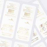 Personalized Gold Foiled Wedding Favors Labels for Freshmints - XOXOKristen